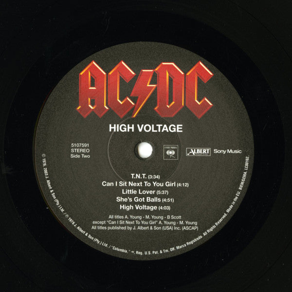 AC/DC : High Voltage (LP,Album,Reissue,Remastered,Stereo)