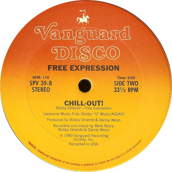 Free Expression : Save The Last Dance For Me / Chill-Out! (12",33 ⅓ RPM)