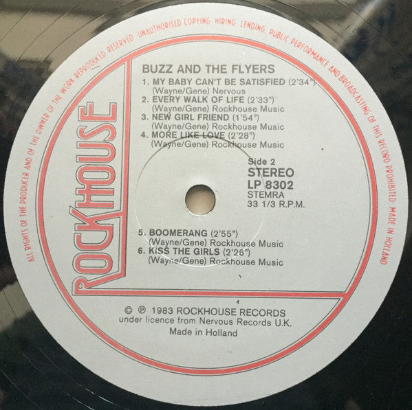 Buzz And The Flyers : Buzz And The Flyers (LP, Album)