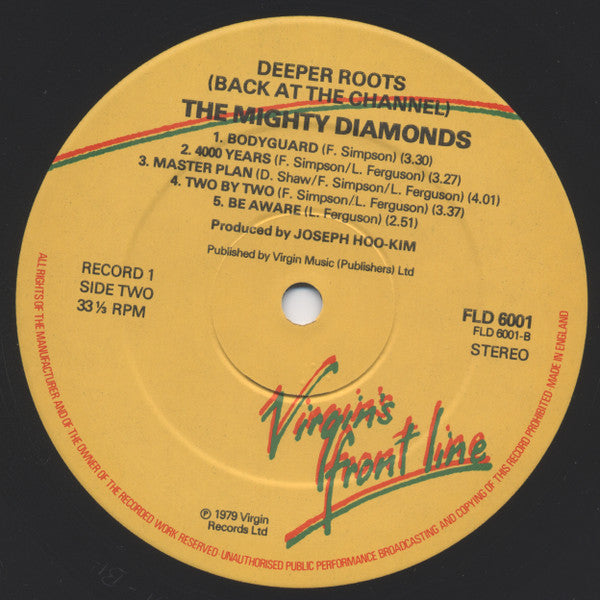 The Mighty Diamonds : Deeper Roots (Back To The Channel) (2xLP, Album)
