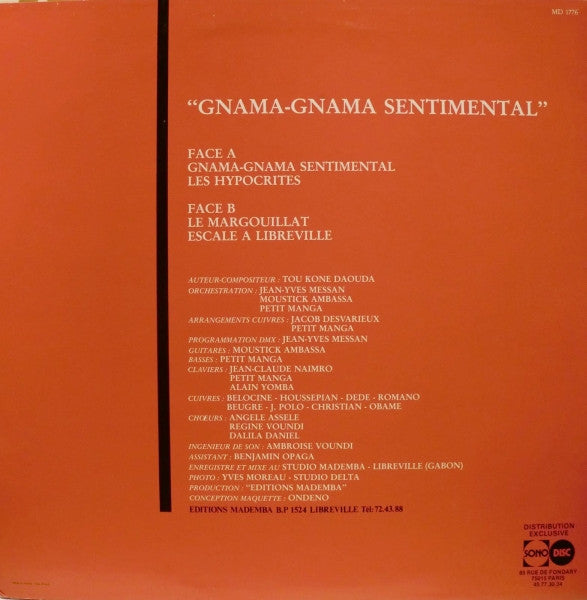 Daouda : Gnama-Gnama Sentimental (LP, Album)