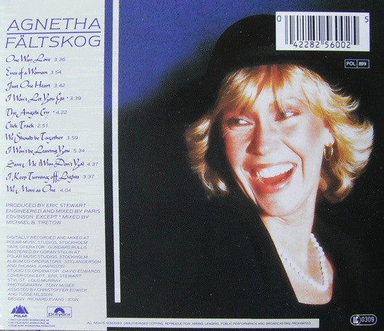 Agnetha Fältskog : Eyes Of A Woman (CD, Album, RE)