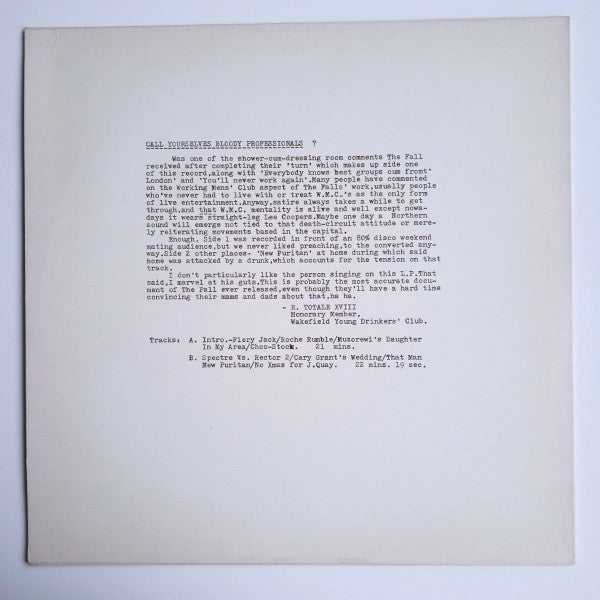 The Fall : Totale's Turns (It's Now Or Never) (LP, Album, RE, Glo)