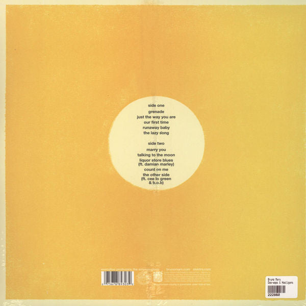 Bruno Mars : Doo-Wops & Hooligans (LP,Album)