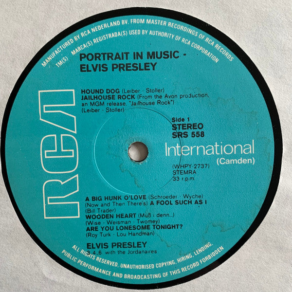 Elvis Presley : A Portrait In Music (LP, Comp)