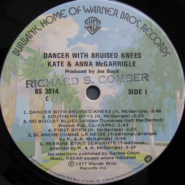 Kate & Anna McGarrigle : Dancer With Bruised Knees (LP, Album)
