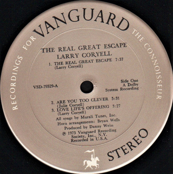Larry Coryell : The Real Great Escape (LP, Album, San)