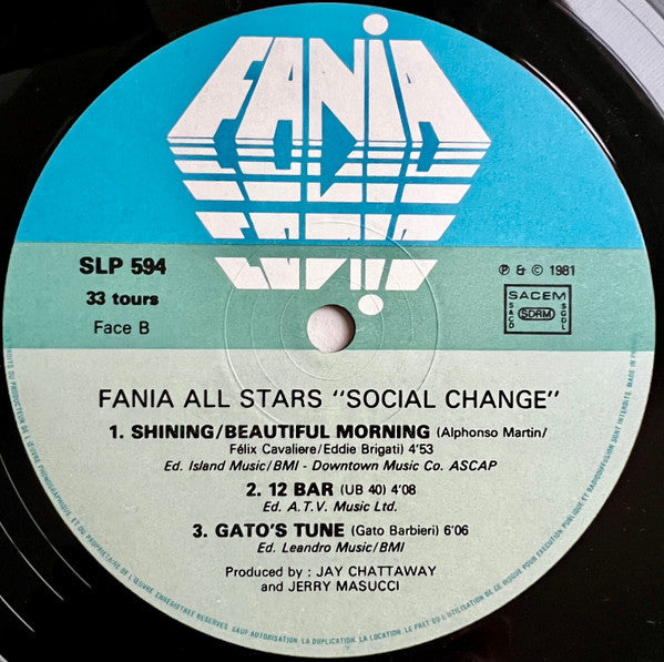 Fania All Stars : Social Change (LP, Album)