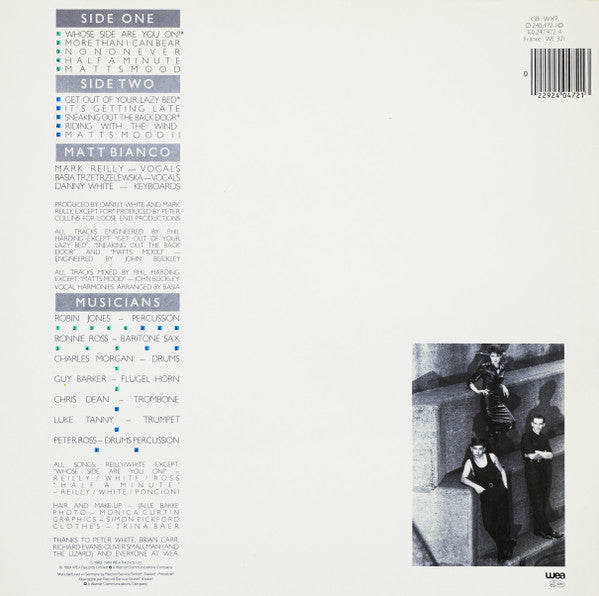 Matt Bianco : Whose Side Are You On (LP, Album, Tel)