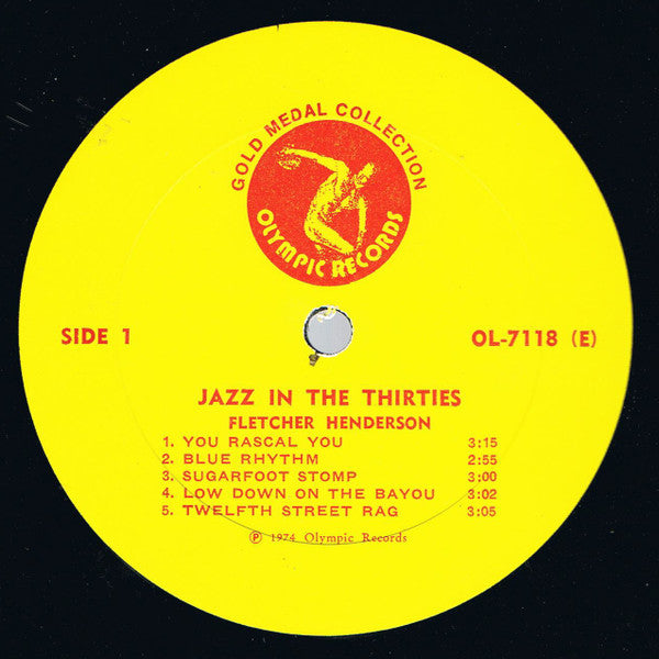 Fletcher Henderson : Harlem In The Thirties (LP,Compilation,Quadraphonic)