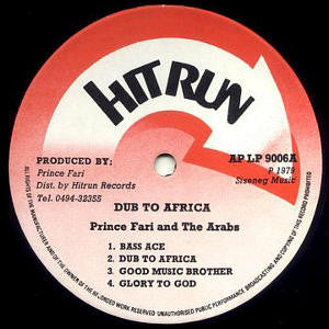 Prince Far I & The Arabs : Dub To Africa (LP, Album)