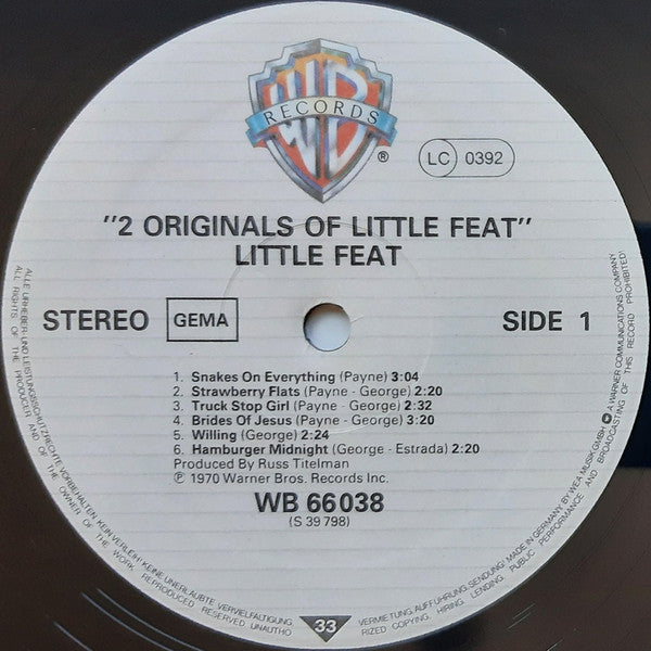 Little Feat : 2 Originals Of Little Feat (2xLP, Album, Comp, RE, Gat)