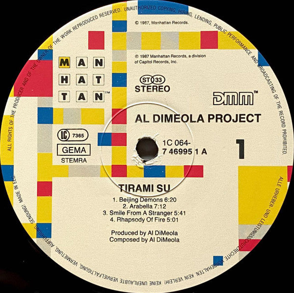 Al Dimeola Project* : Tirami Su (LP, Album)