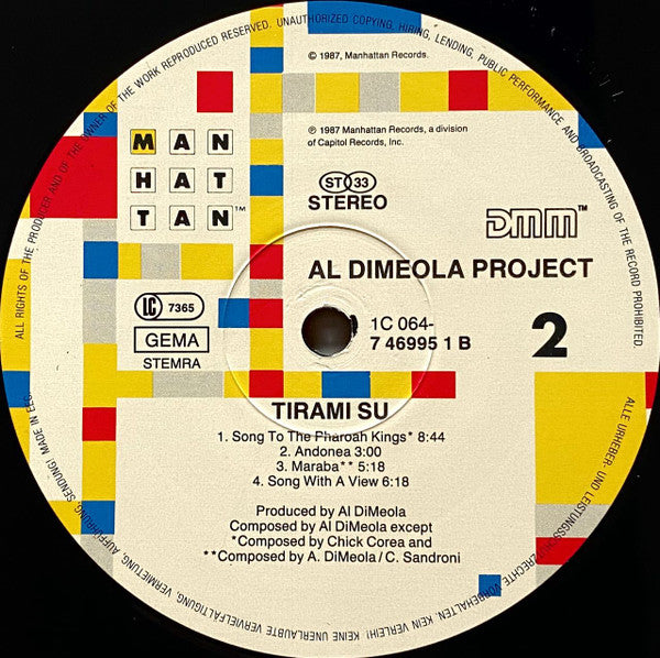 Al Dimeola Project* : Tirami Su (LP, Album)