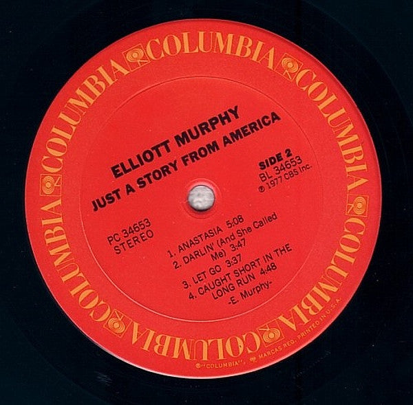 Elliott Murphy : Just A Story From America (LP, Album)