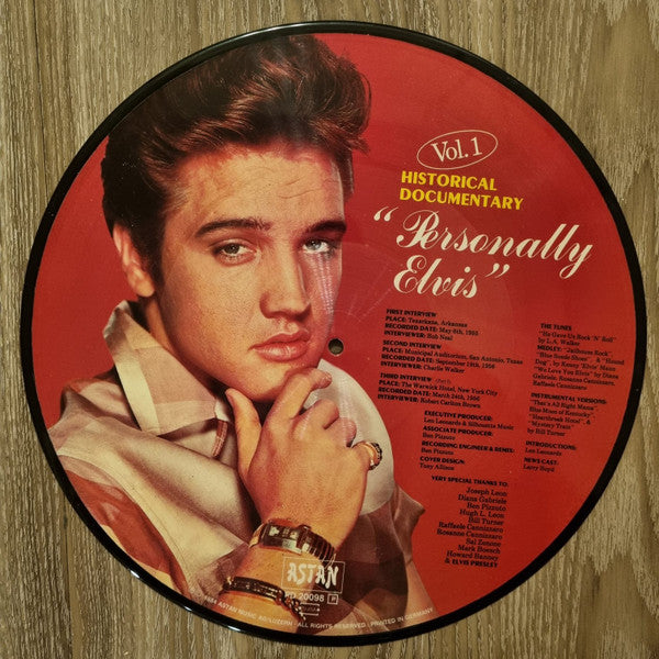 Elvis Presley : Personally Elvis Vol. 1 (LP,Limited Edition,Picture Disc,Unofficial Release)