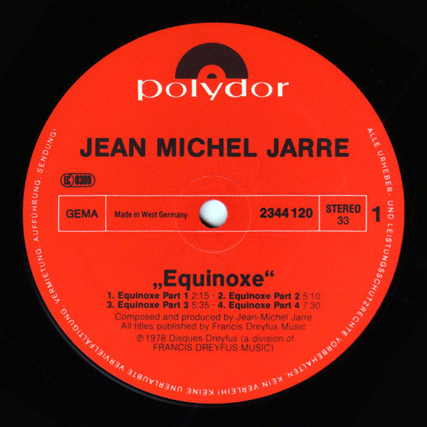 Jean Michel Jarre* : Equinoxe (LP, Album)