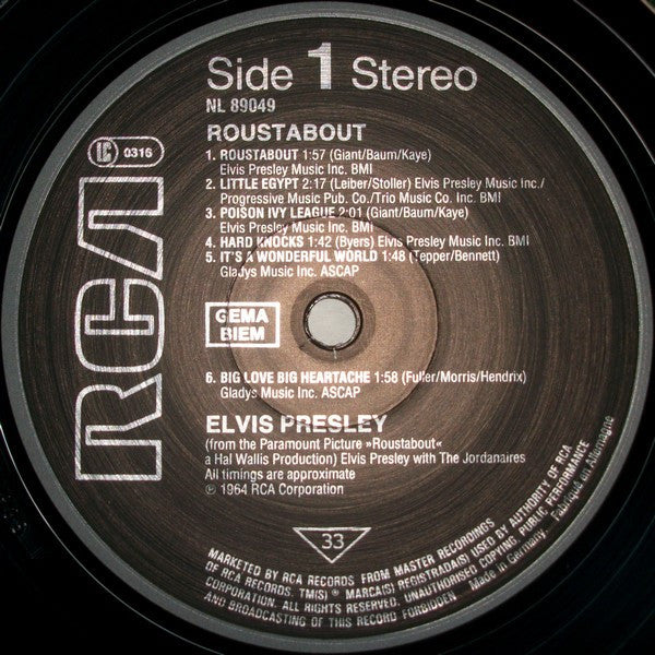 Elvis* : Roustabout (LP, Album, RE)