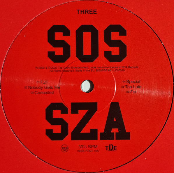 SZA (2) : SOS (2xLP, Album, GZ )