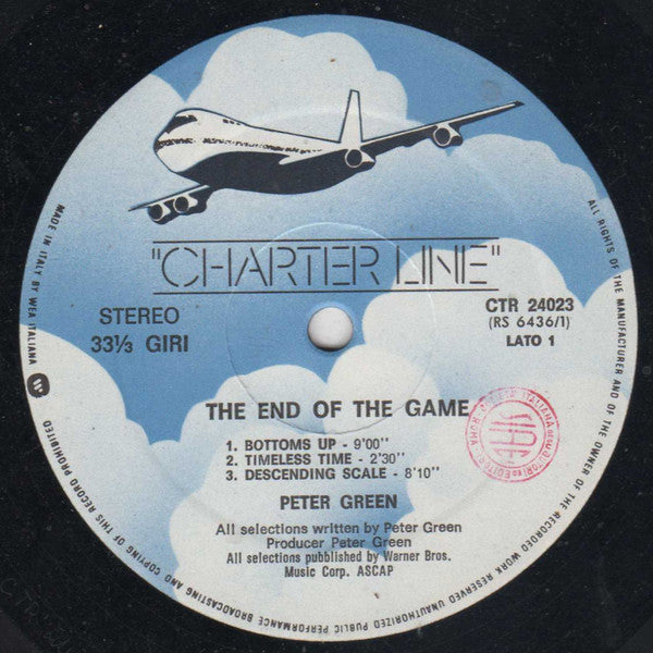 Peter Green (2) : The End Of The Game (LP, Album, RE)