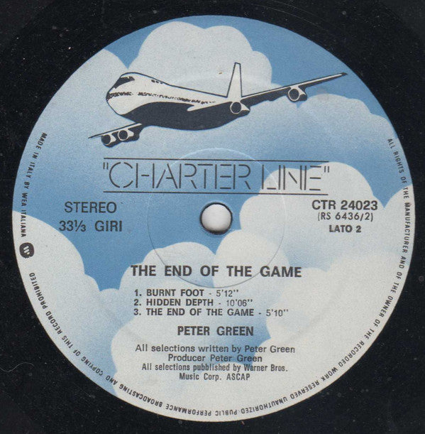 Peter Green (2) : The End Of The Game (LP, Album, RE)