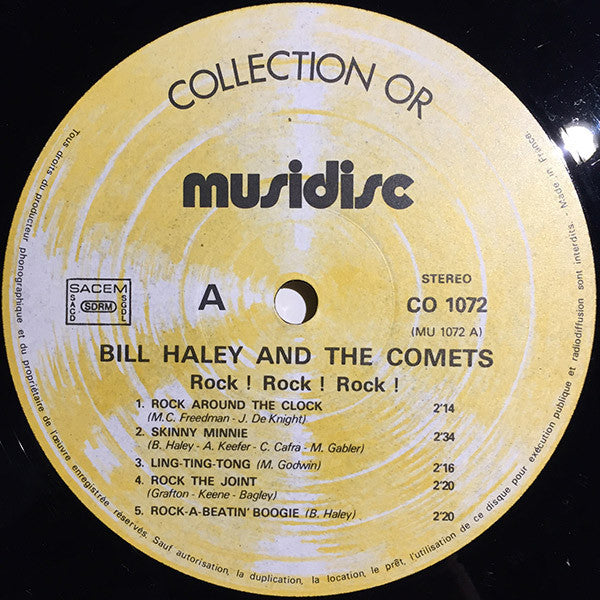 Bill Haley And His Comets - Rock! Rock! Rock! (LP, Comp, RE) - De Platen Aap – Vinylwinkel in Brielle & online webshop voor muziekliefhebbers