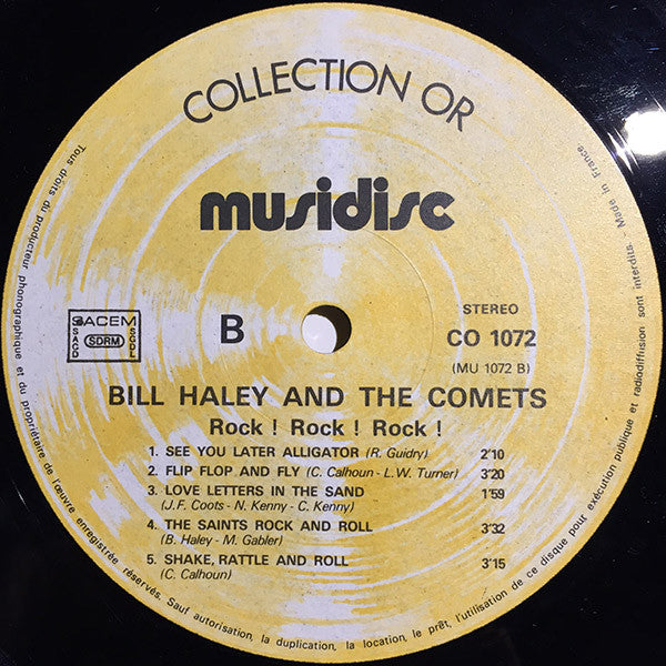Bill Haley And His Comets - Rock! Rock! Rock! (LP, Comp, RE) - De Platen Aap – Vinylwinkel in Brielle & online webshop voor muziekliefhebbers