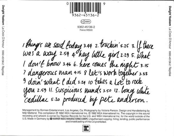 Dwight Yoakam : La Croix D'Amour (CD, Comp)