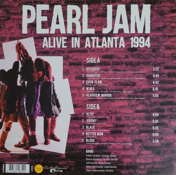 Pearl Jam : Alive In Atlanta 1994 (Live Radio Broadcast) (LP, Unofficial)