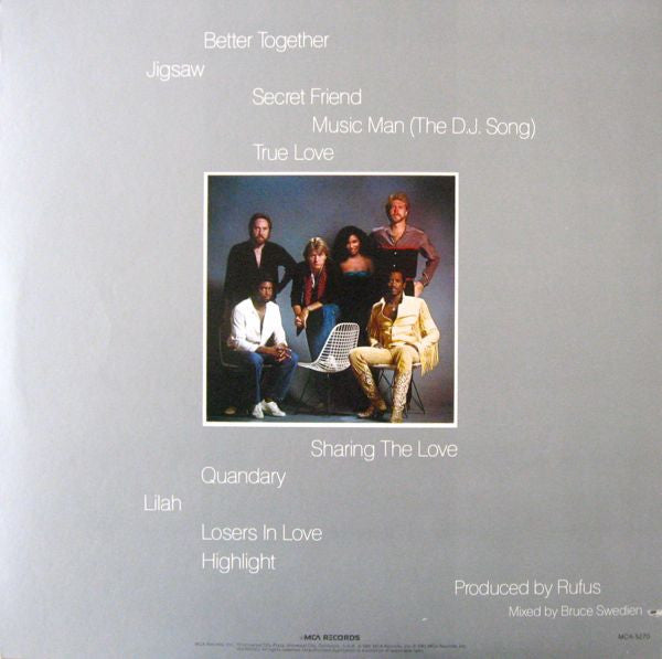 Rufus With Chaka Khan* : Camouflage (LP, Album, Pin)