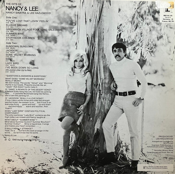 Nancy Sinatra & Lee Hazlewood : Nancy & Lee (LP, Album, RE)