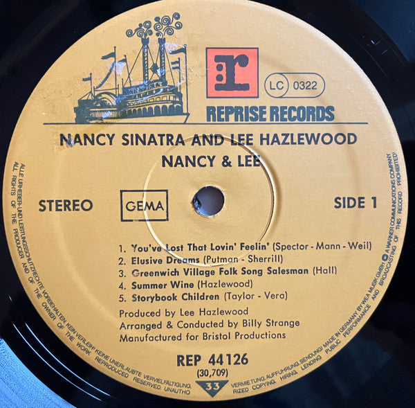 Nancy Sinatra & Lee Hazlewood : Nancy & Lee (LP, Album, RE)