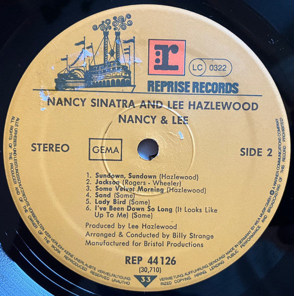 Nancy Sinatra & Lee Hazlewood : Nancy & Lee (LP, Album, RE)
