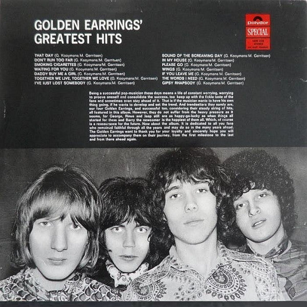 Golden Earrings* : Golden Earrings' Greatest Hits (LP, Comp, RE)