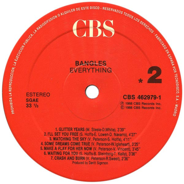 Bangles : Everything (LP, Album)