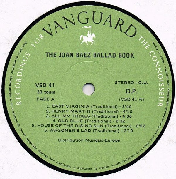 Joan Baez : The Joan Baez Ballad Book (2xLP, Comp)
