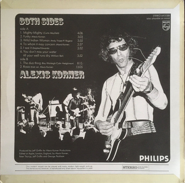 Alexis Korner : Both Sides (Live & Studio Recordings)  (LP, Album)