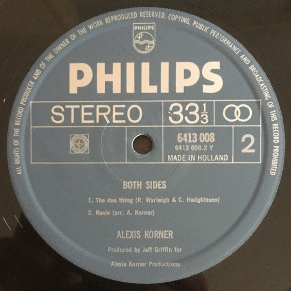 Alexis Korner : Both Sides (Live & Studio Recordings)  (LP, Album)