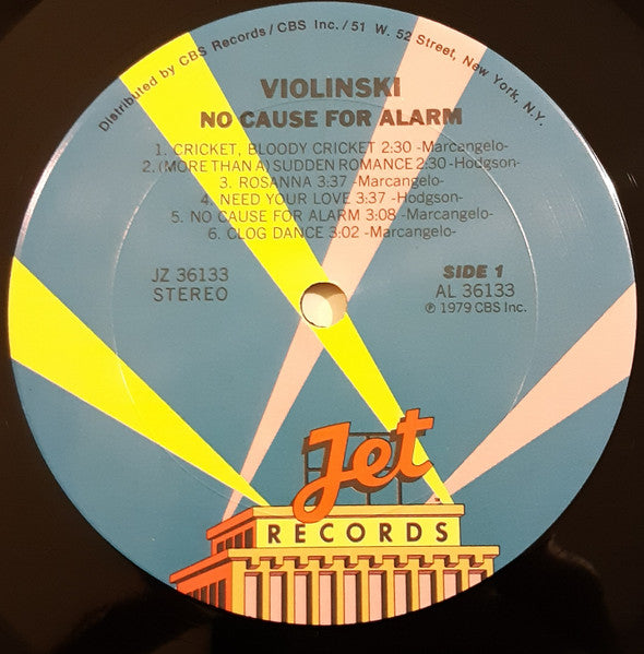 Violinski : No Cause For Alarm (LP,Album,Stereo)