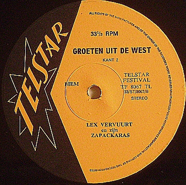 Lex Vervuurt En Zijn Zapackaras* : Groeten Uit De West (LP)