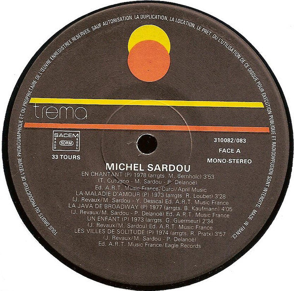 Michel Sardou : 20 Chansons D'Or (LP,Compilation)