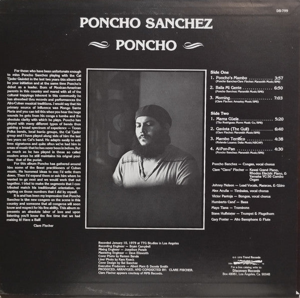 Poncho Sanchez : Poncho  (LP, Album)