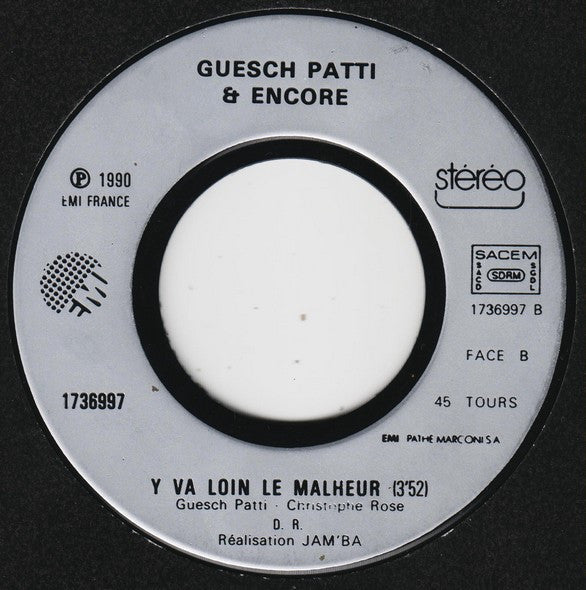 Guesch Patti & Encore - L'homme Au Tablier Vert (Fleurs Carnivores) (7", Single) - De Platen Aap – Vinylwinkel in Brielle & online webshop voor muziekliefhebbers