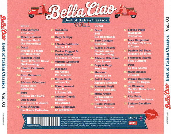 Various : Bella Ciao - Best Of Italian Classics (2xCD, Comp)