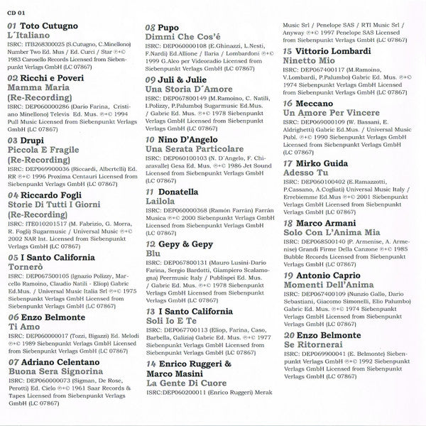 Various : Bella Ciao - Best Of Italian Classics (2xCD, Comp)