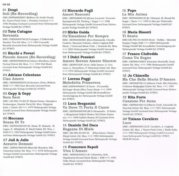 Various : Bella Ciao - Best Of Italian Classics (2xCD, Comp)