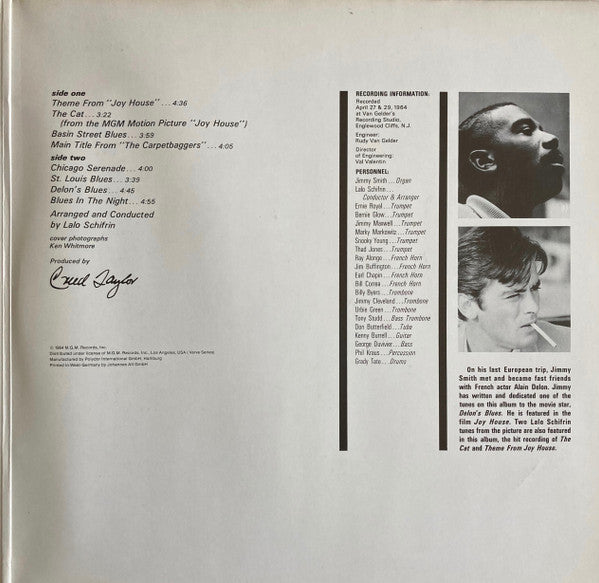 Jimmy Smith : The Cat (LP, Album, RP, Gat)