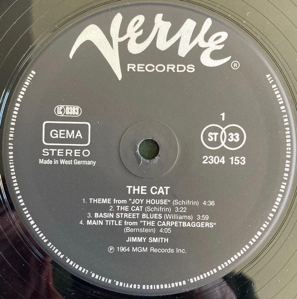 Jimmy Smith : The Cat (LP, Album, RP, Gat)