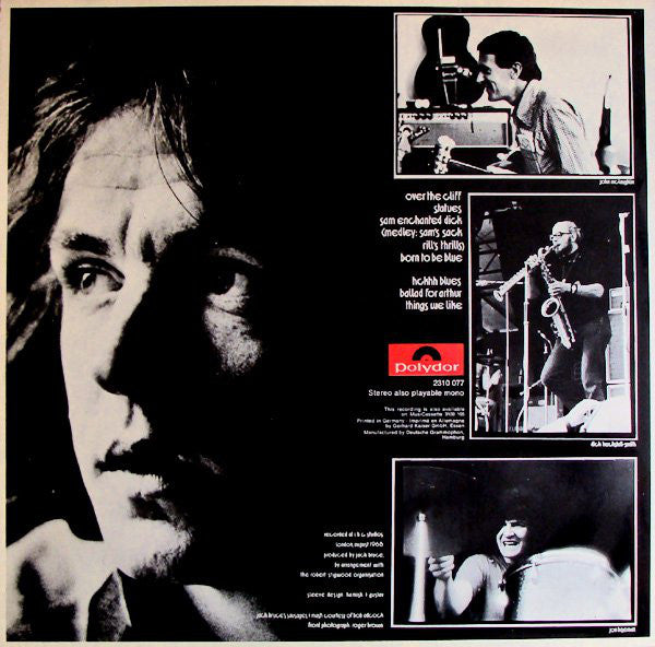 Jack Bruce With John McLaughlin, Dick Heckstall-Smith, Jon Hiseman : Things We Like (LP, Album)