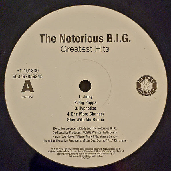 The Notorious B.I.G.* - Greatest Hits (2xLP, Comp, RE, RP) (Mint (M)) - De Platen Aap – Vinylwinkel in Brielle & online webshop voor muziekliefhebbers